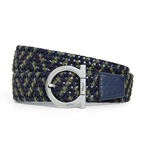 Salvatore Ferragamo Woven Stretch Belt